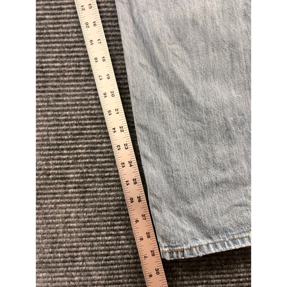 Vintage Levis 501 XX Jeans Mens 32x29 Light Wash USA Distressed Button Fly Denim - Picture 5 of 16